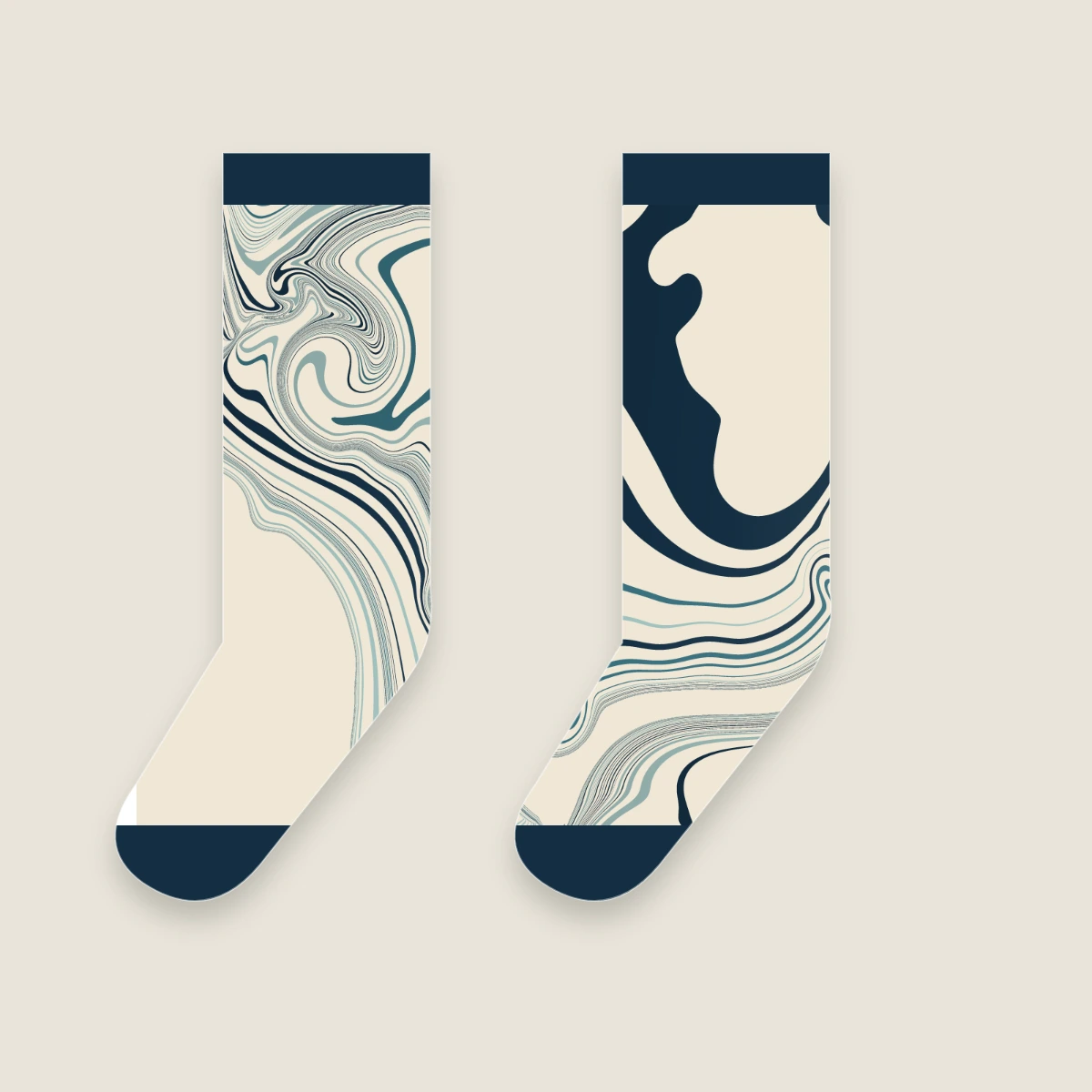 River Silk Socks concept